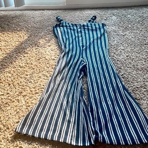 Navy blue one piece jumpsuit